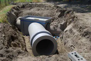 Rioolput van piepschuim