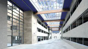 Render van de centrale hal, deeloplevering Antoni van Leeuwenhoek. 