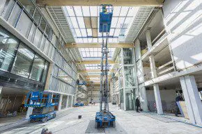 Deeloplevering centrale hal Antoni van Leeuwenhoek. 