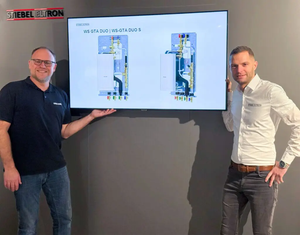 Pim Snoek en Arthur Emmen van STIEBEL ELTRON zijn aanwezig bij de kennis- en ontbijtsessie op de VSK+E 2026.