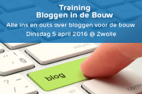 Training Bloggen in de Bouw