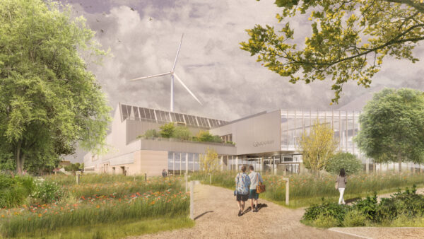 Ontwerp van Group A voor het nieuwe bedrijfsgebouw van  Quooker.