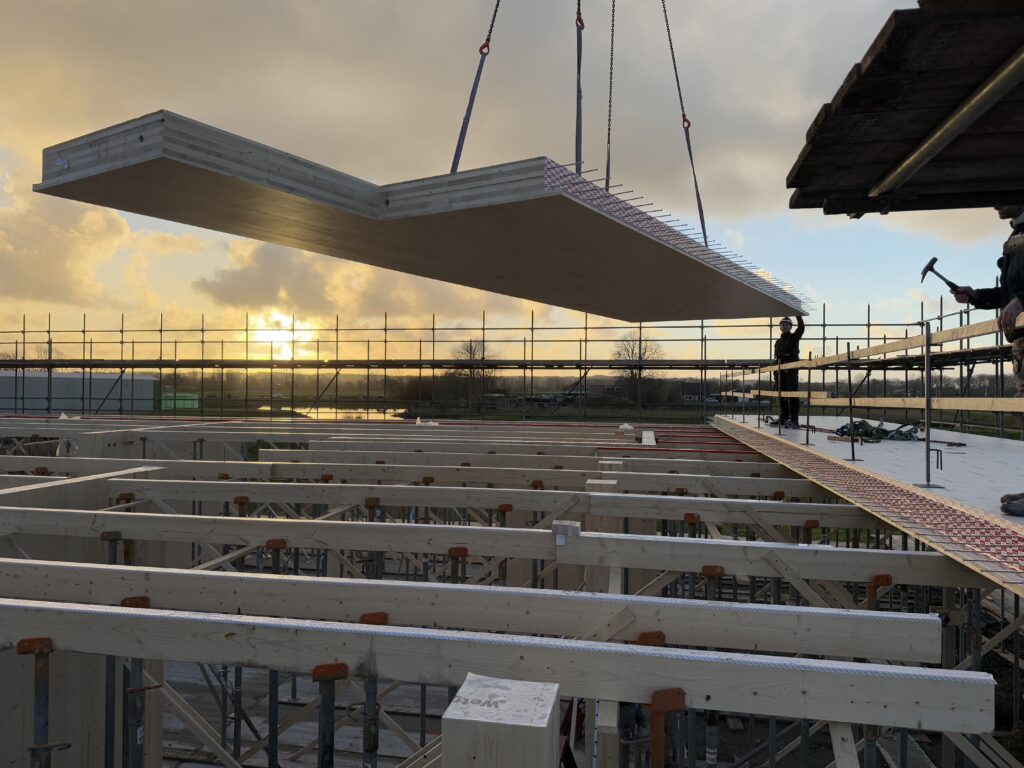 houtbouw zonder liggers