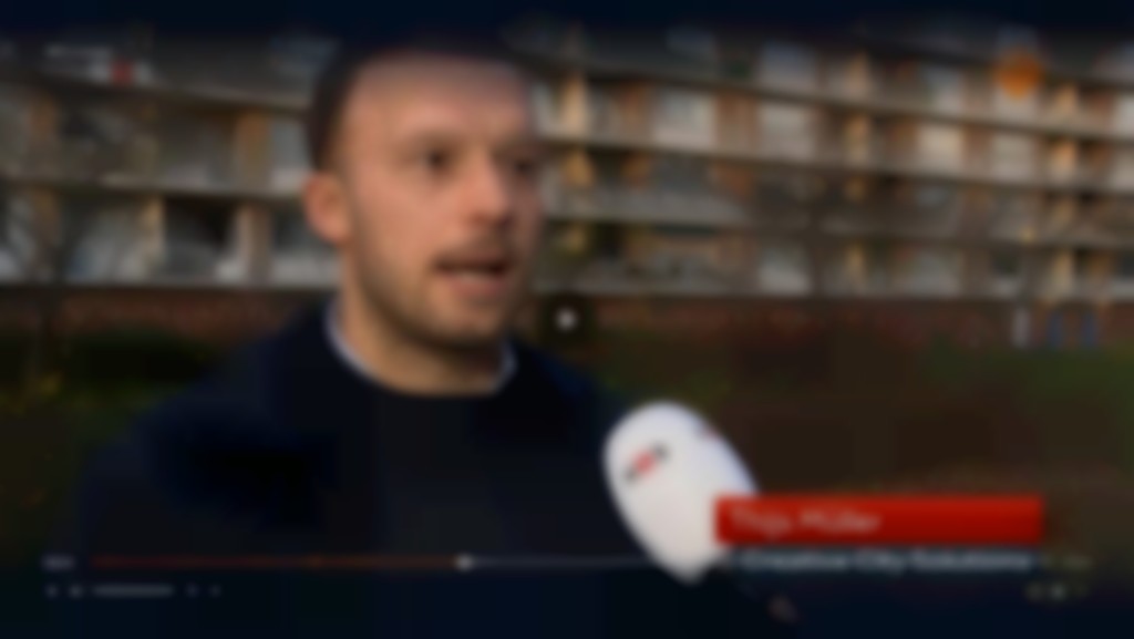 NOS Journaal over ontruiming 48 optopwoningen in Rotterdam.